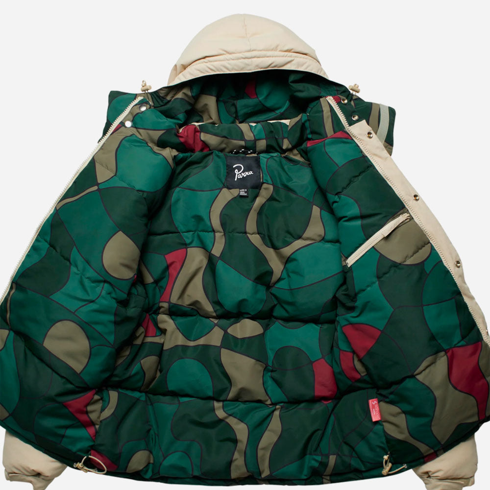 PARRA - TREES IN WIND PUFFER JACKET - Beige