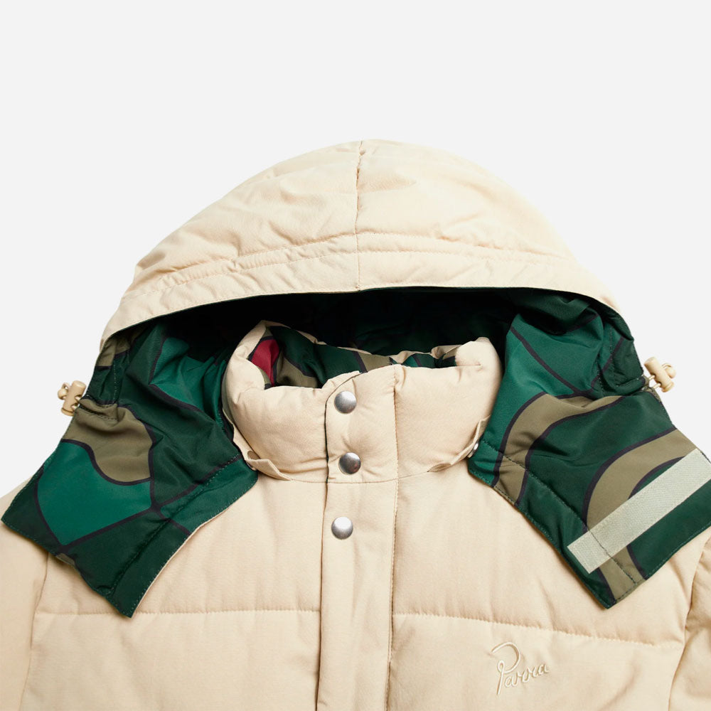 PARRA - TREES IN WIND PUFFER JACKET - Beige