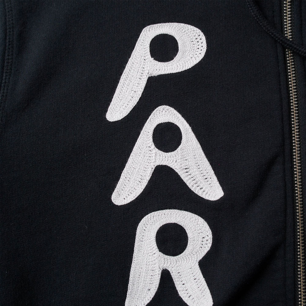 PARRA - ZIPPED PIGEON HOODED SWEATSHIRT - Black