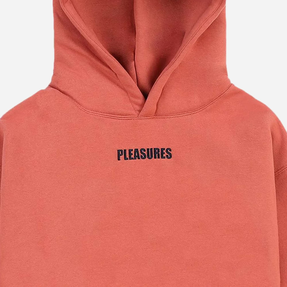PLEASURES - DARTBOARD HOODIE - Rust