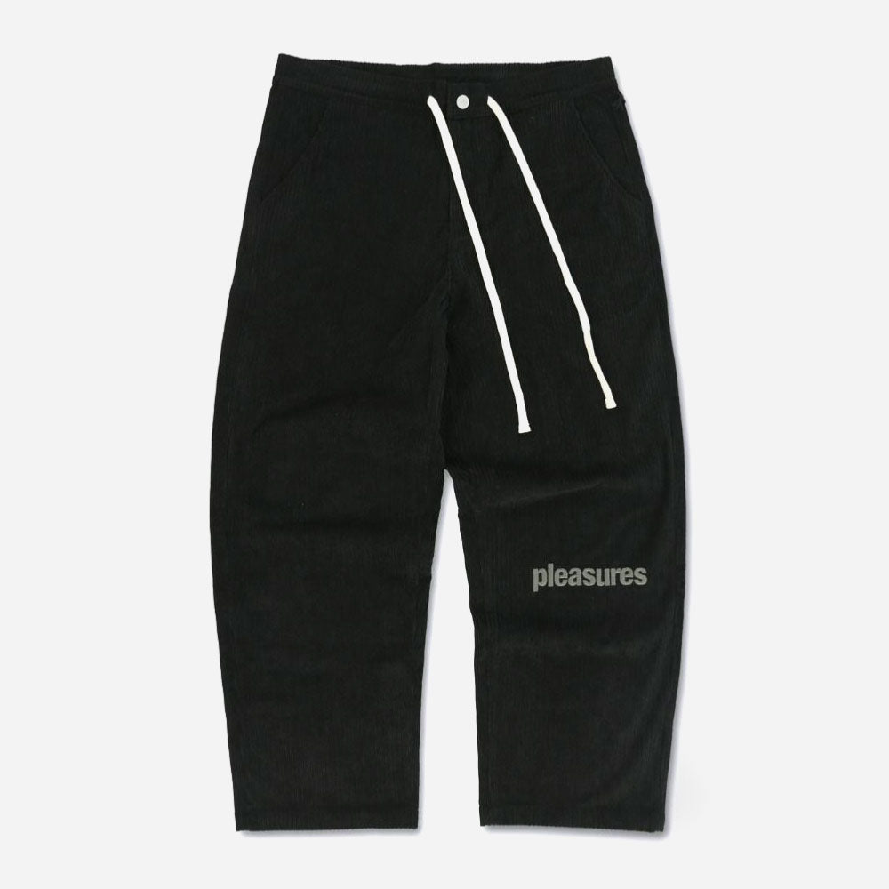 PLEASURES - LEVY CORDUROY WIDE PANTS - Black