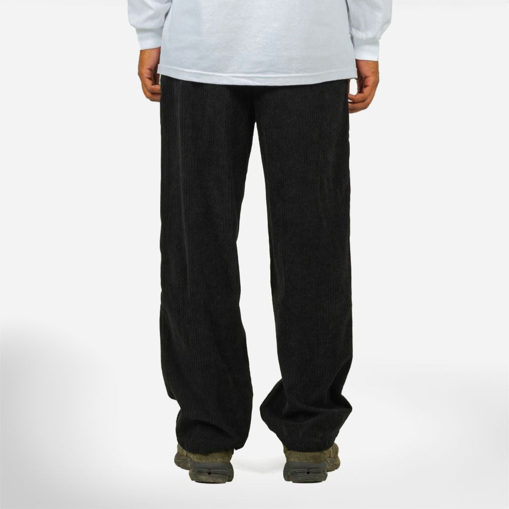 PLEASURES - LEVY CORDUROY WIDE PANTS - Black