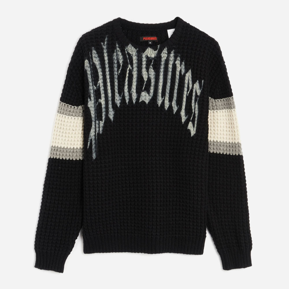 PLEASURES - TWITCH CHUNKY KNIT SWEATER - Black