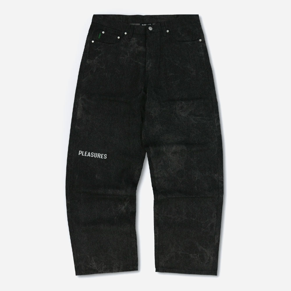 PLEASURES - FORMULA BAGGY DENIM - Black