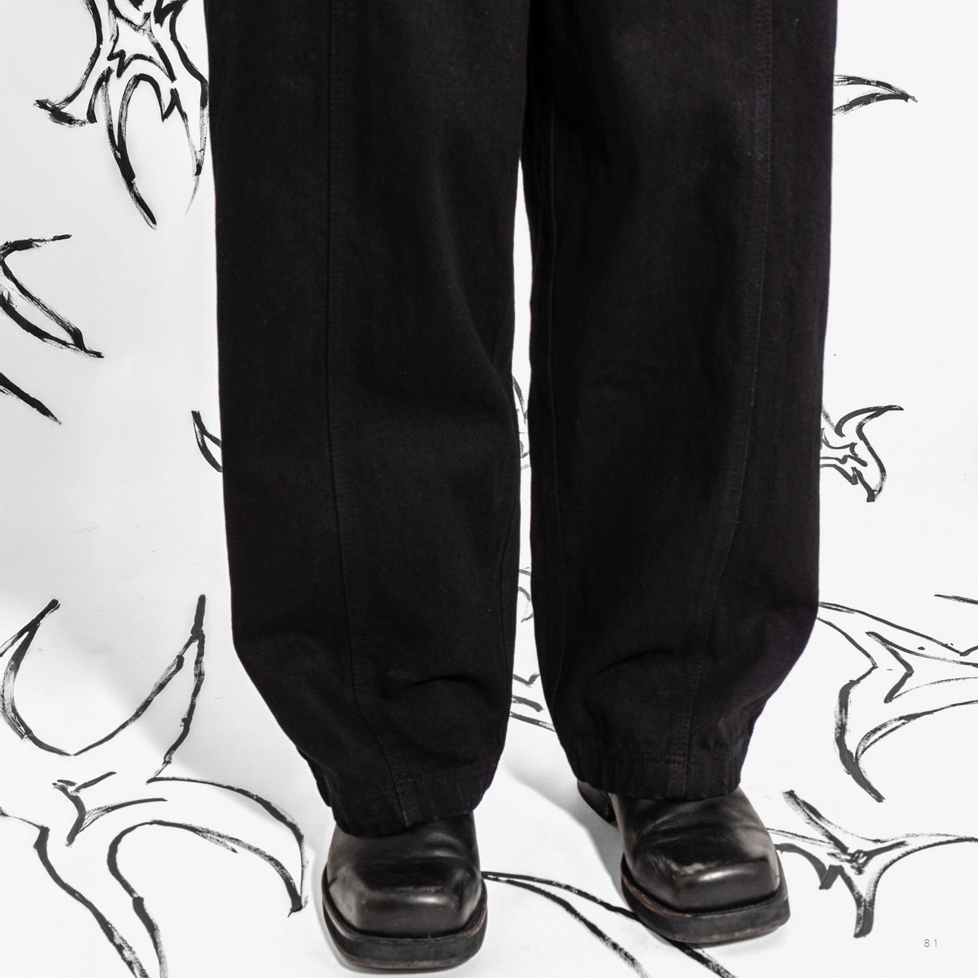 Poetic Collective - Split Pant - Black Denim