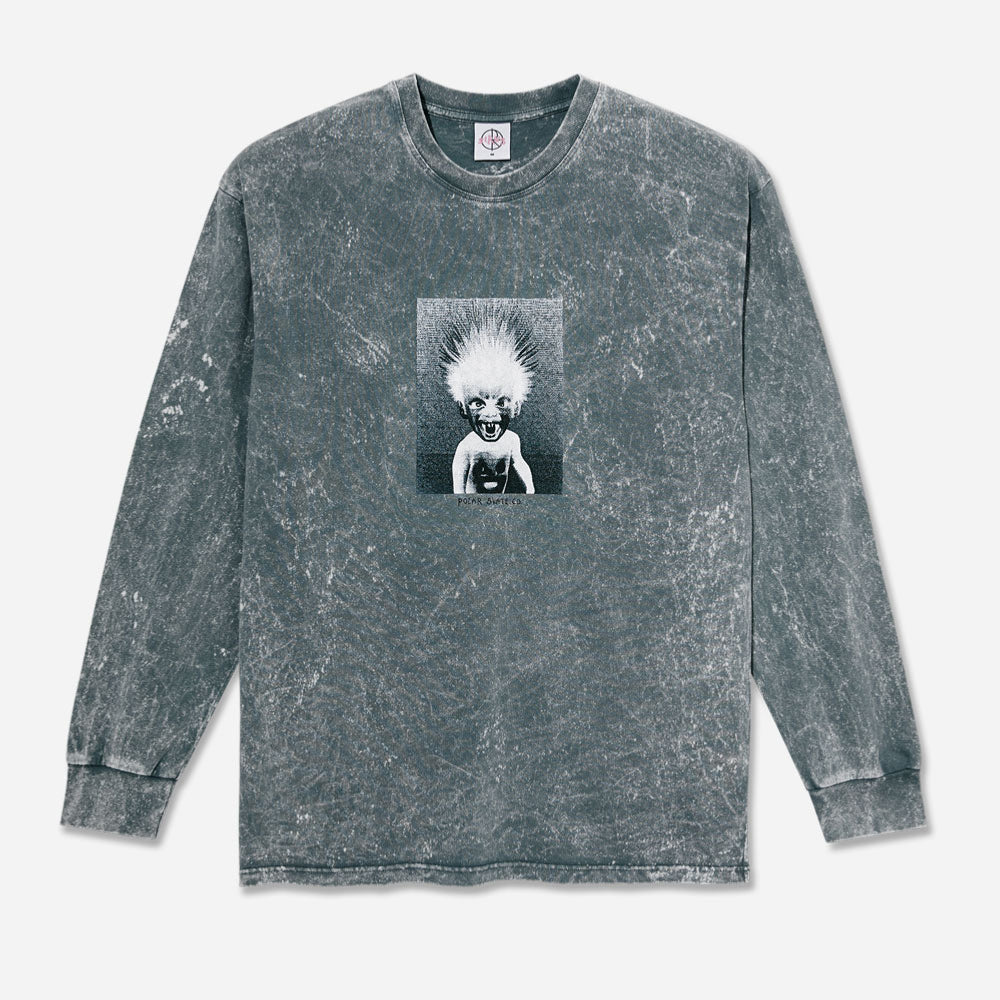 POLAR SKATE Co. - ACID LS TEE DEMON CHILD - Grey