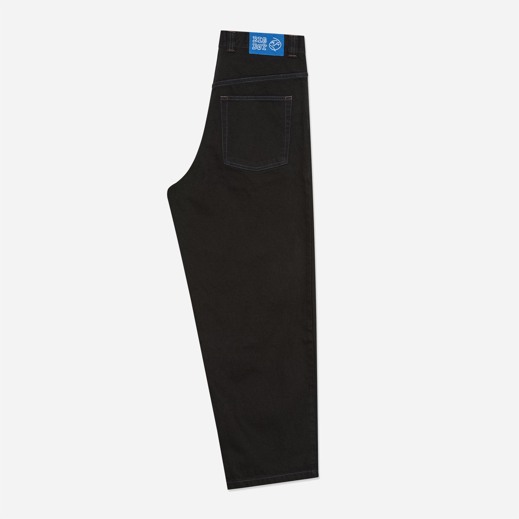 Polar - Big Boy Denim Pants - Black / Blue Stitching