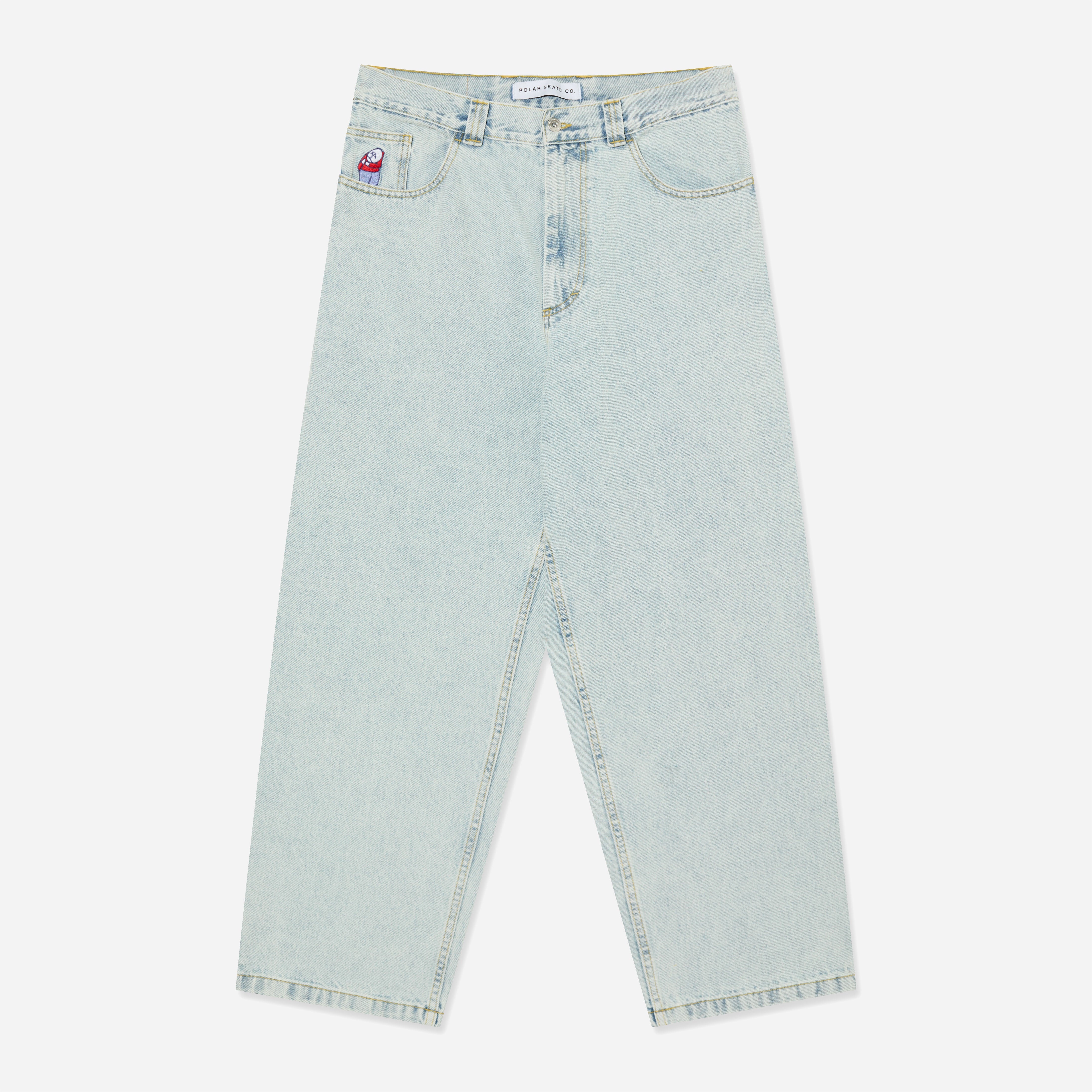 Polar Skate Co. - Big Boy Denim Pants OG Logo - Light Blue