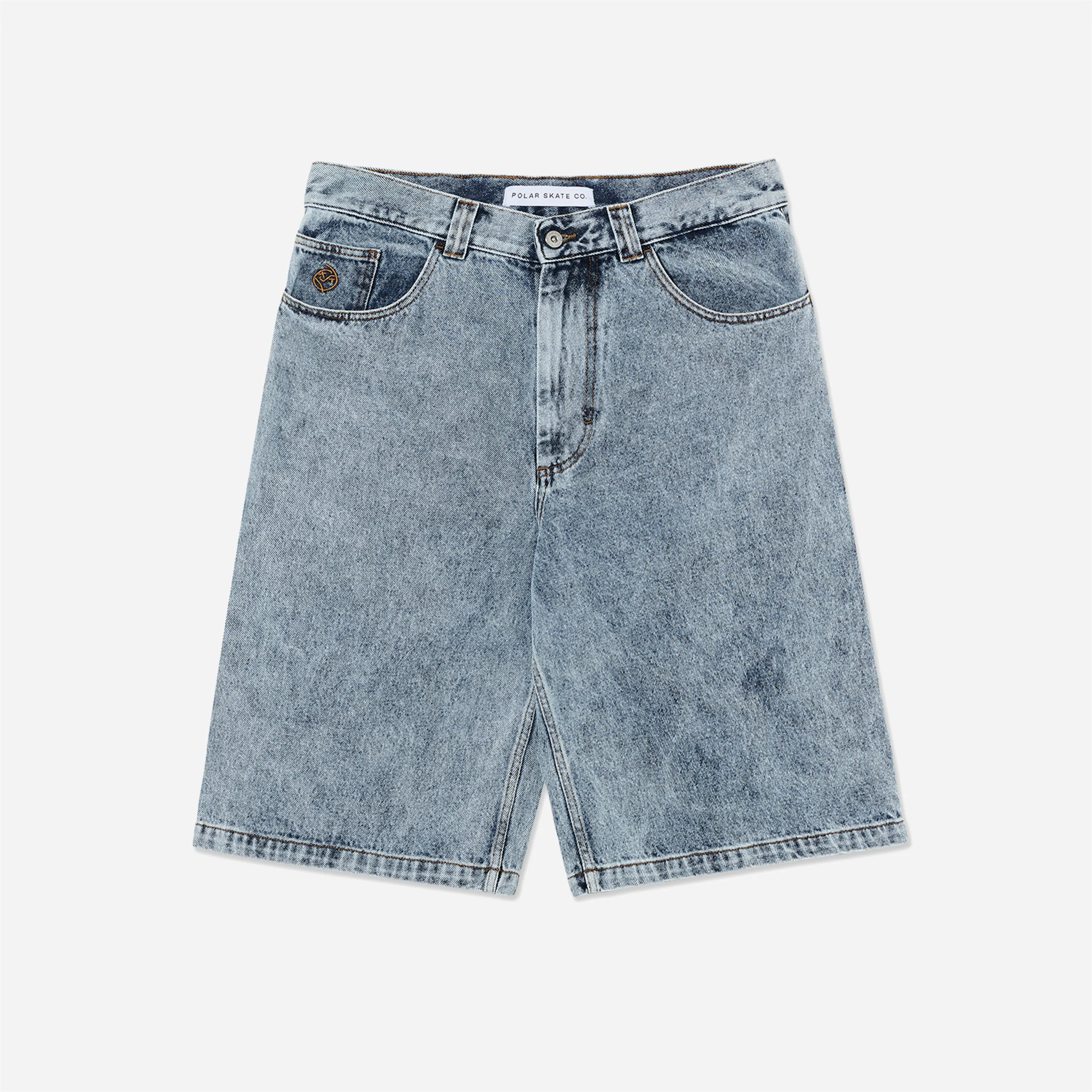 Short Polar Skate Co. - Big Boy Shorts Heavy Washed Blue