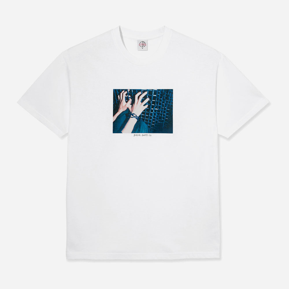 POLAR - CAGED HANDS TEE - White