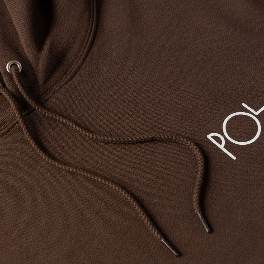 Polar - Dave Hoodie Stroke Logo - Chocolate