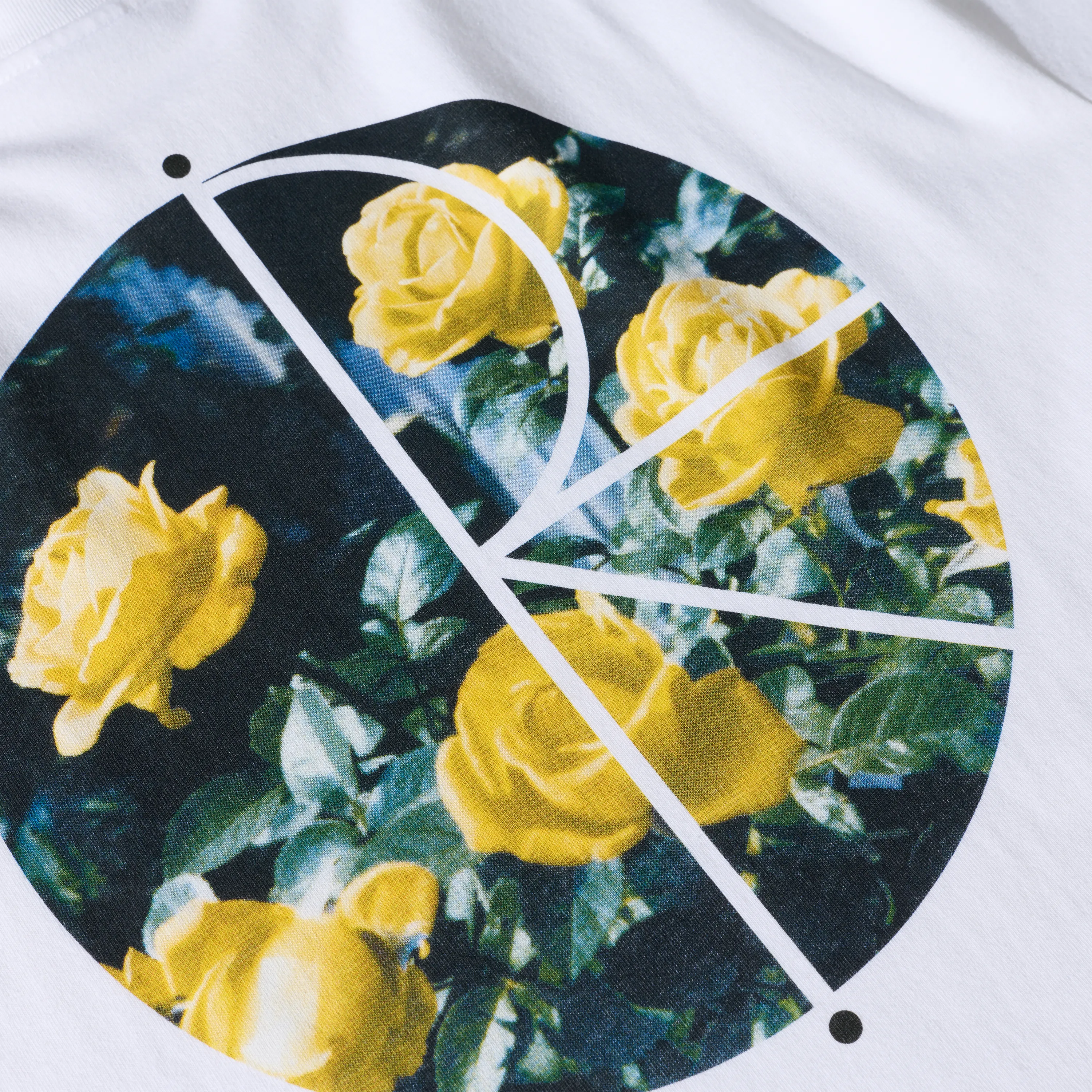 T-shirt Polar Skate Co. - Fill Logo Tee Märtas Roses White