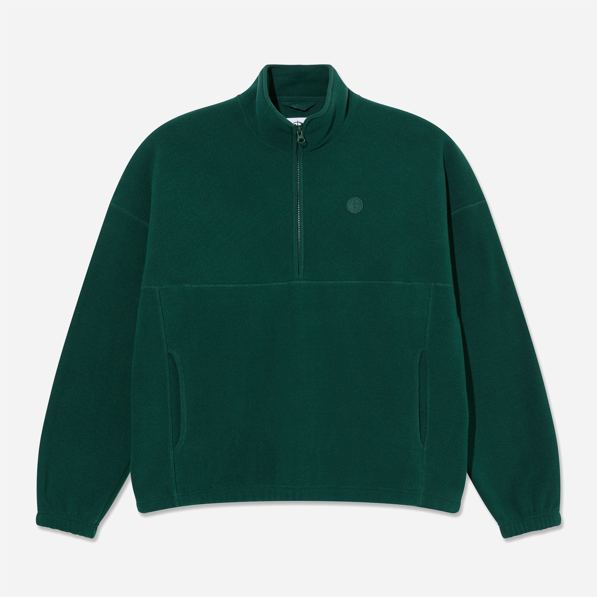 Polar - Ivan Half Zip Sweatshirt - Dark Emerald