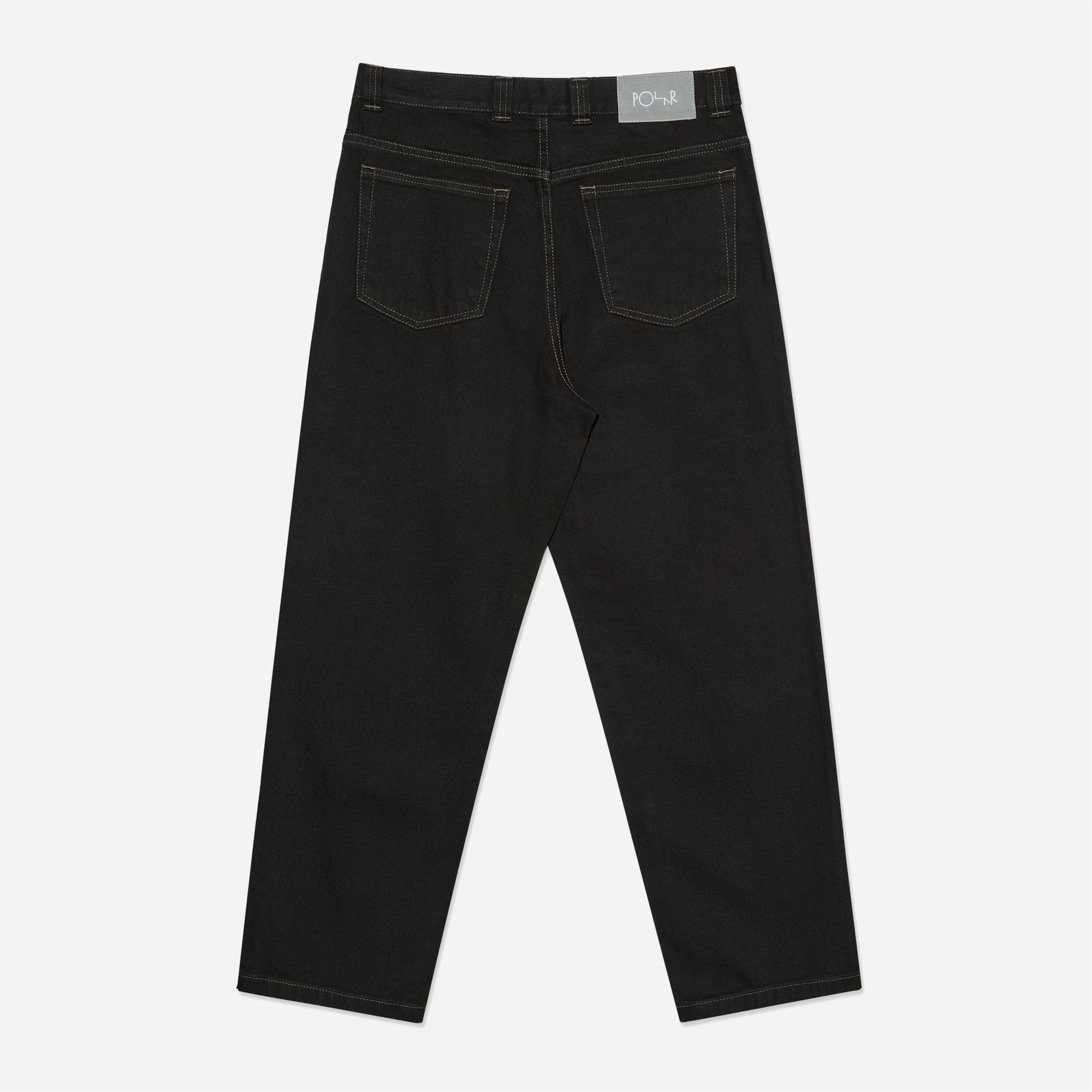 Polar Skate Co. - 93'S Jean Denim Contrast Stitching - Black / Dark Olive