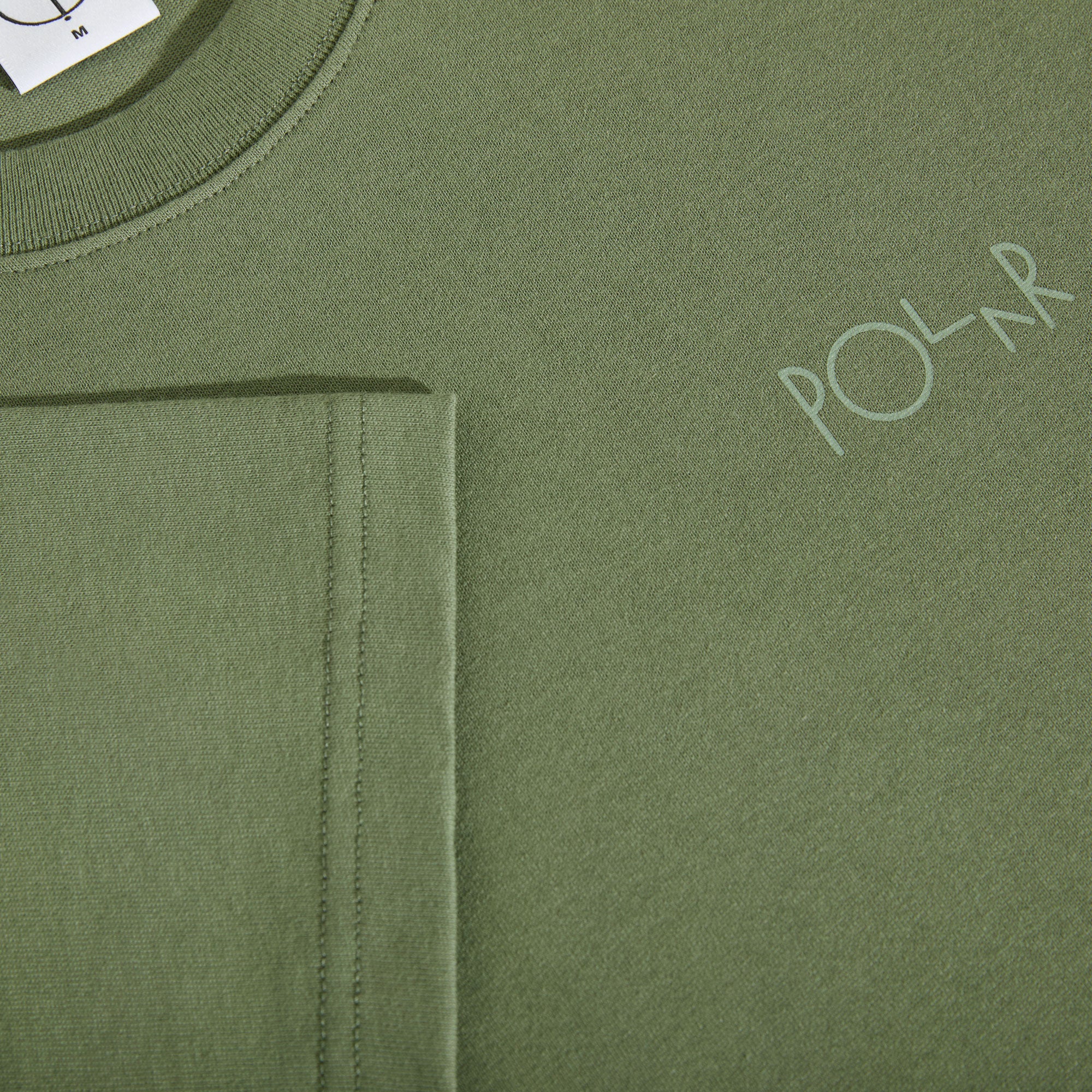 Polar - Stroke Logo Contrast Tee - Moss Green
