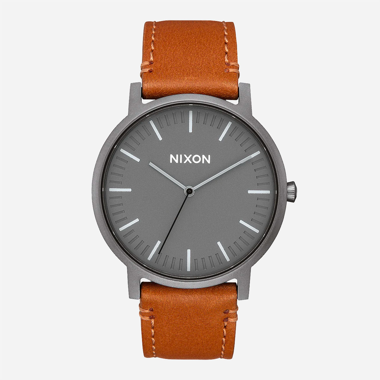 NIXON - PORTER LEATHER - Gunmetal - Charcoal - Taupe