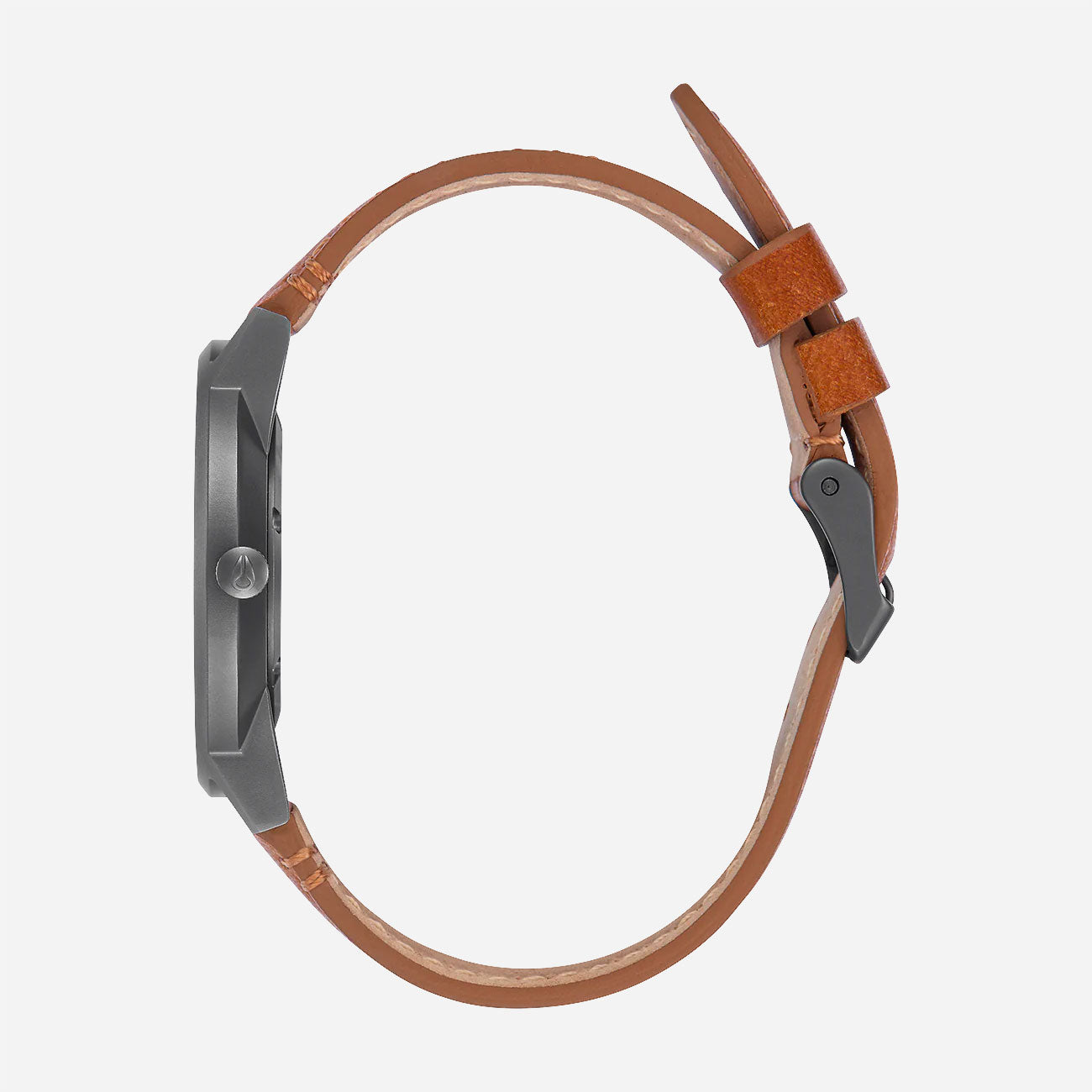 NIXON - PORTER LEATHER - Gunmetal - Charcoal - Taupe