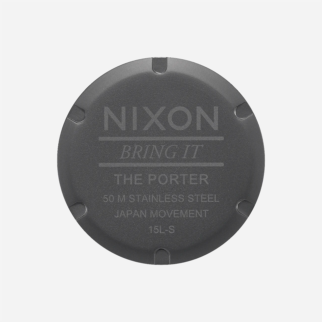 NIXON - PORTER LEATHER - Gunmetal - Charcoal - Taupe