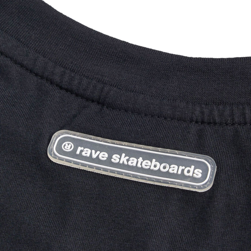 RAVE SKATEBOARDS - CORE LOGO TEE - Black
