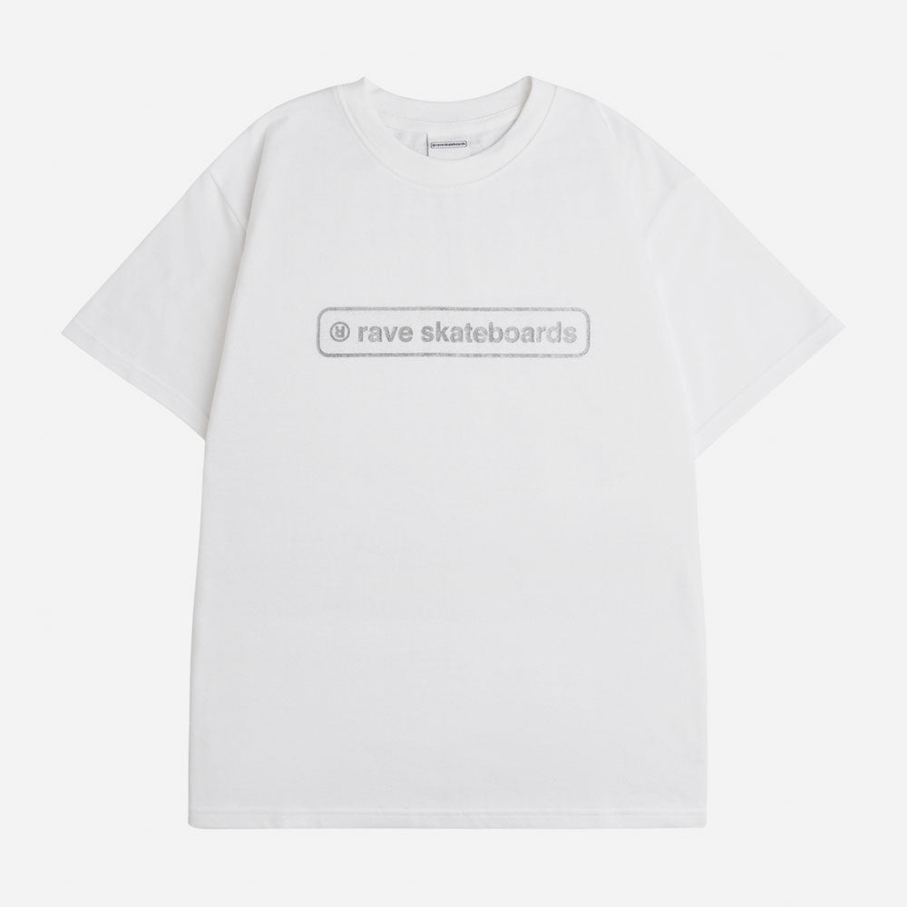 RAVE SKATEBOARDS - CORE LOGO TSHIRT - WHITE