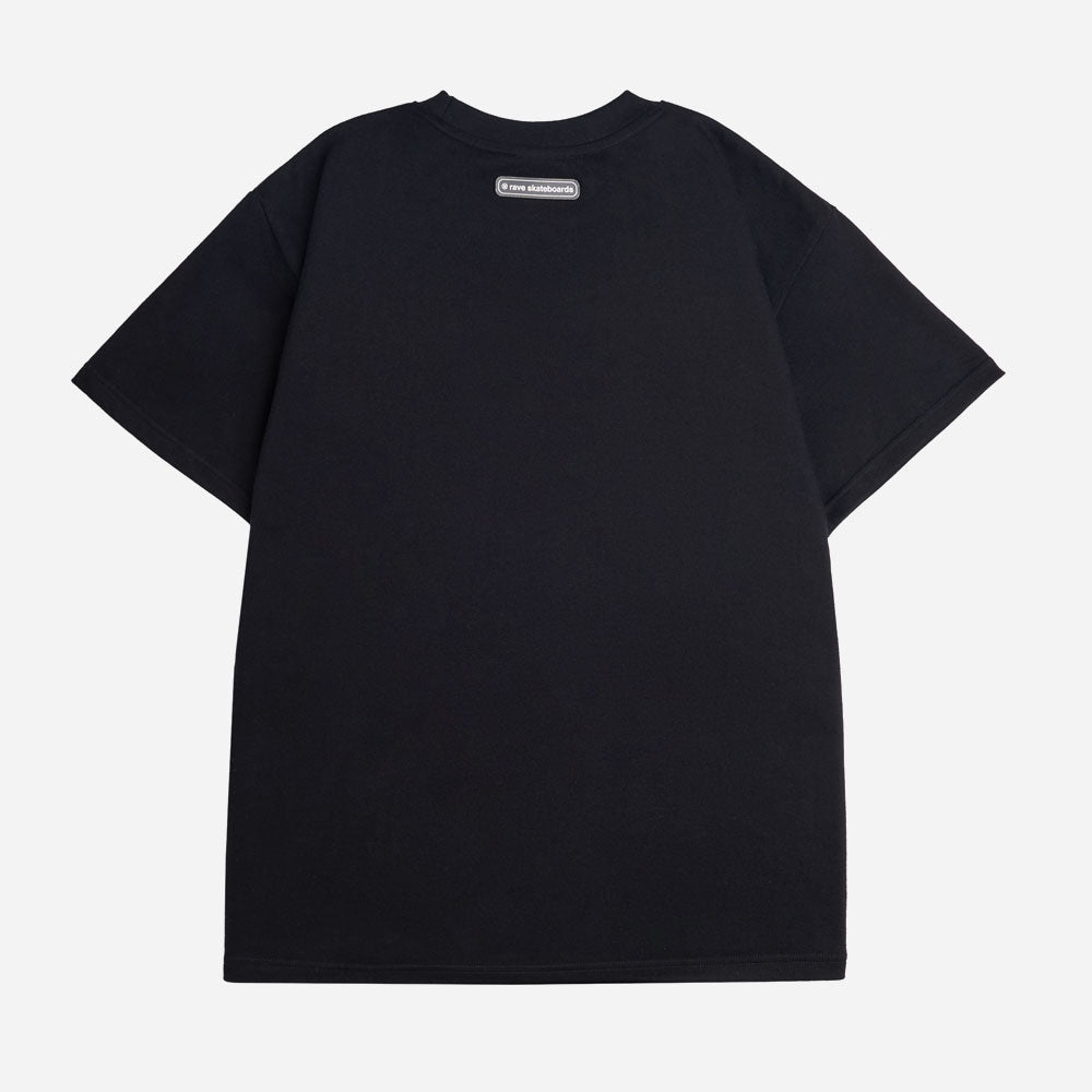 Rave skateboards - dekciw tee - black