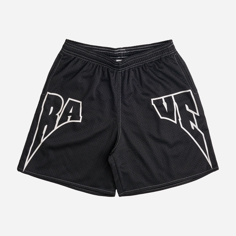 RAVE SKATEBOARDS - FACULTY MESH SHORT - Black