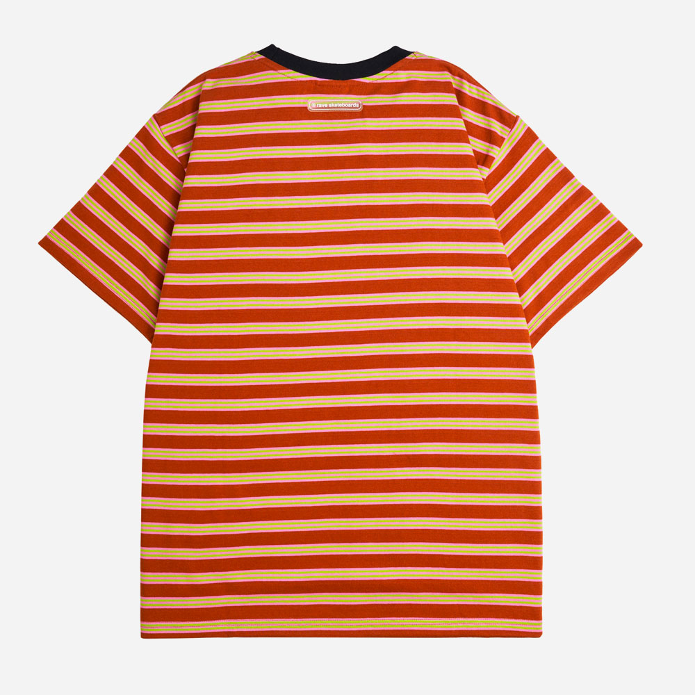RAVE SKATEBOARDS - GIALLO STRIPED TEE - Multi