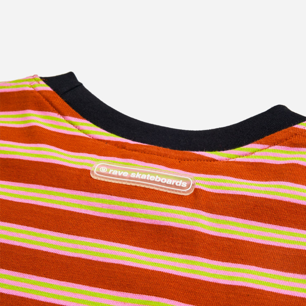RAVE SKATEBOARDS - GIALLO STRIPED TEE - Multi