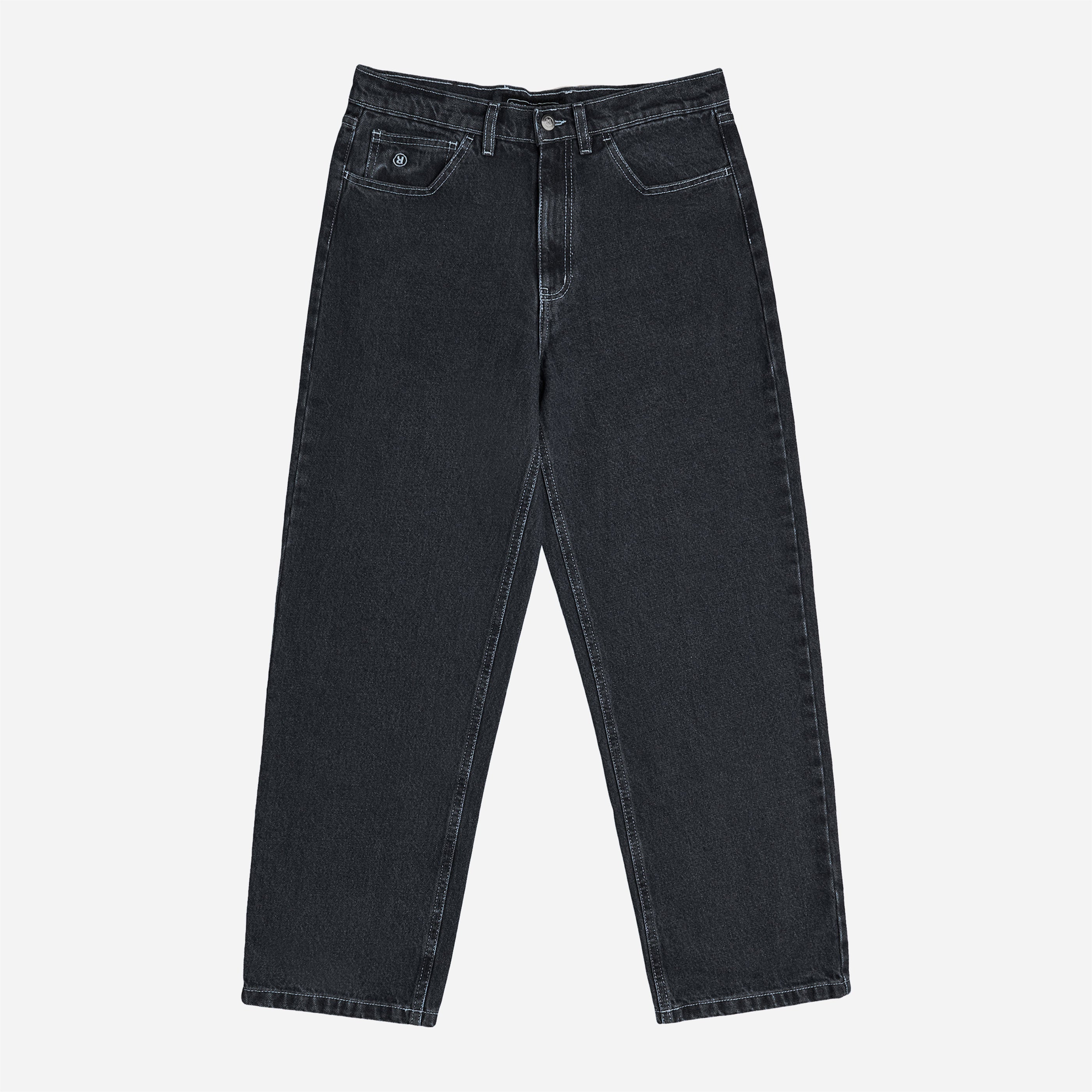 RAVE SKATEBOARDS - GROS DENIM PANT- Black Raw