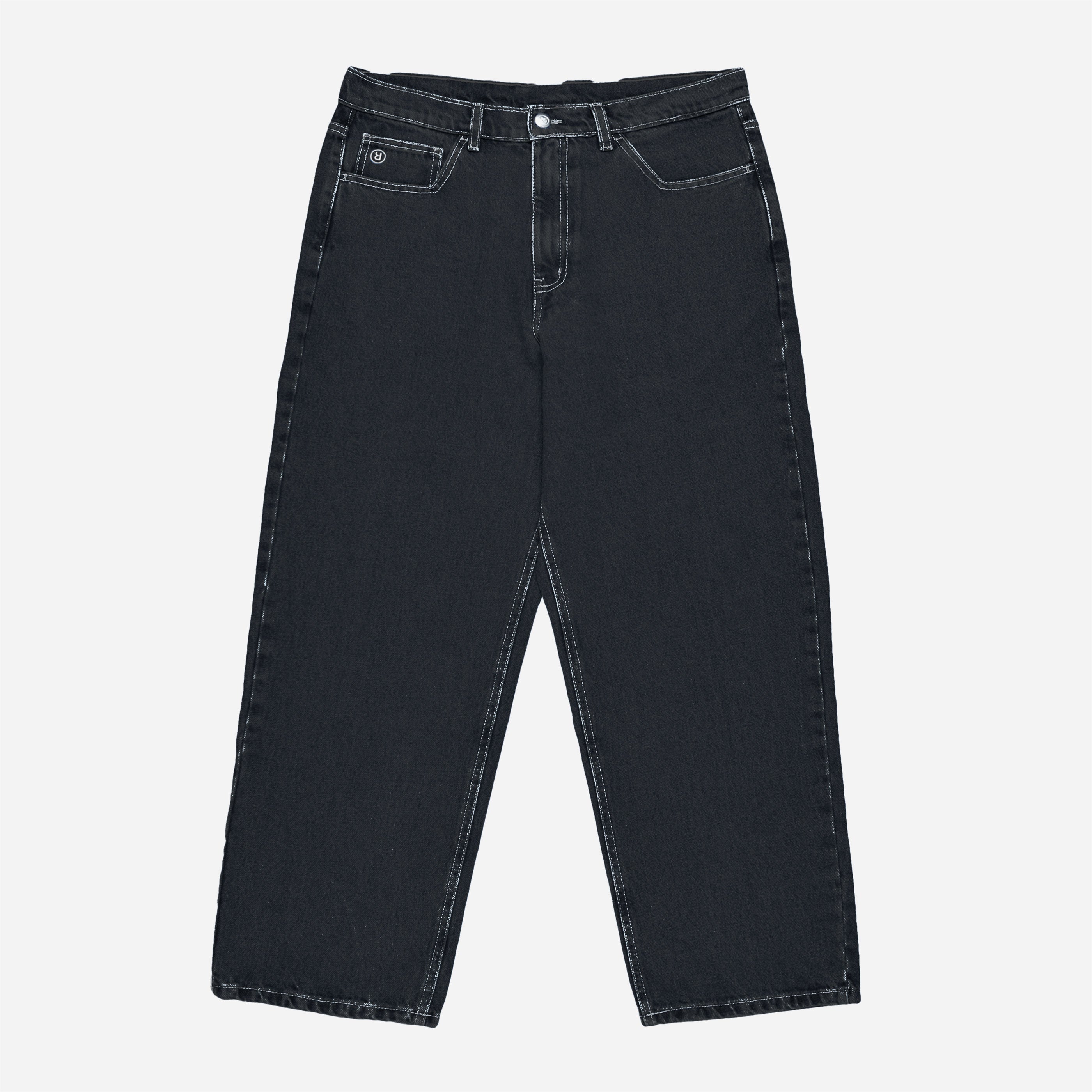 RAVE SKATEBOARDS - TRES GROS DENIM PANT- Black Raw