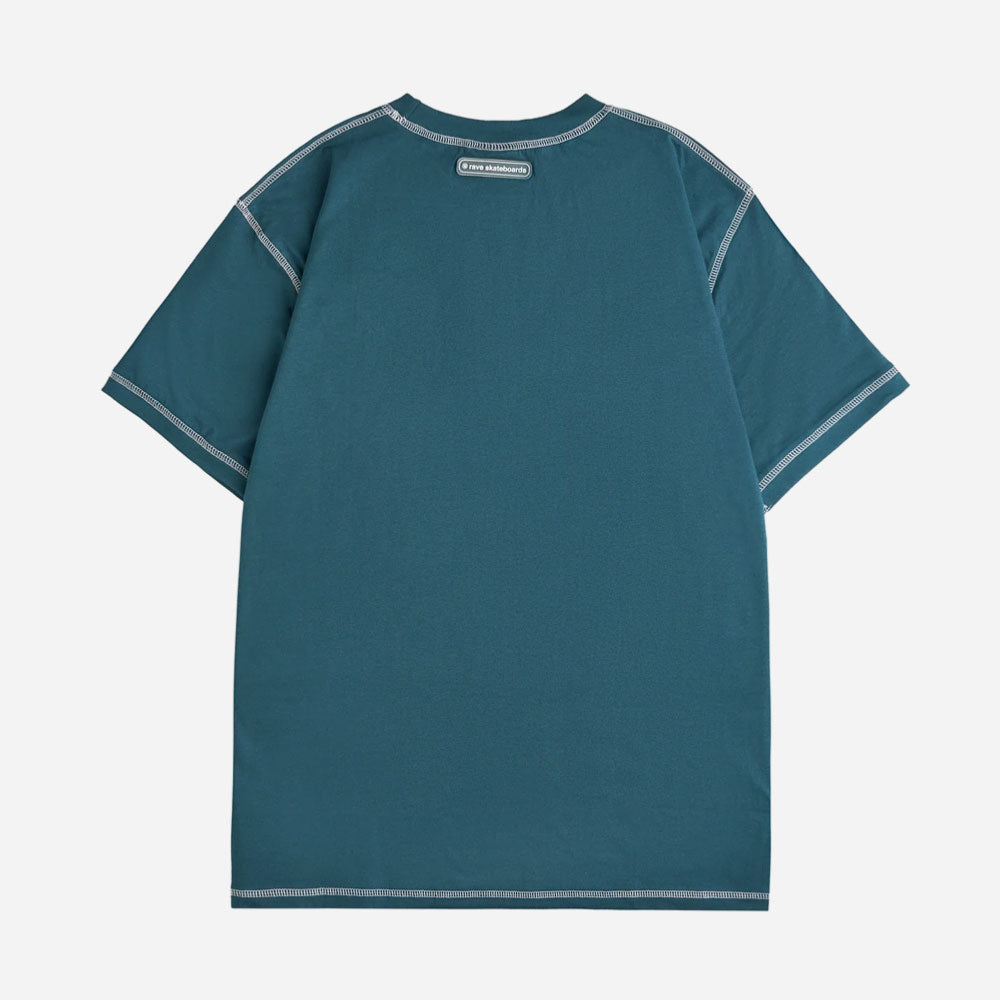 RAVE SKATEBOARDS - ZOCKON TEE - Teal