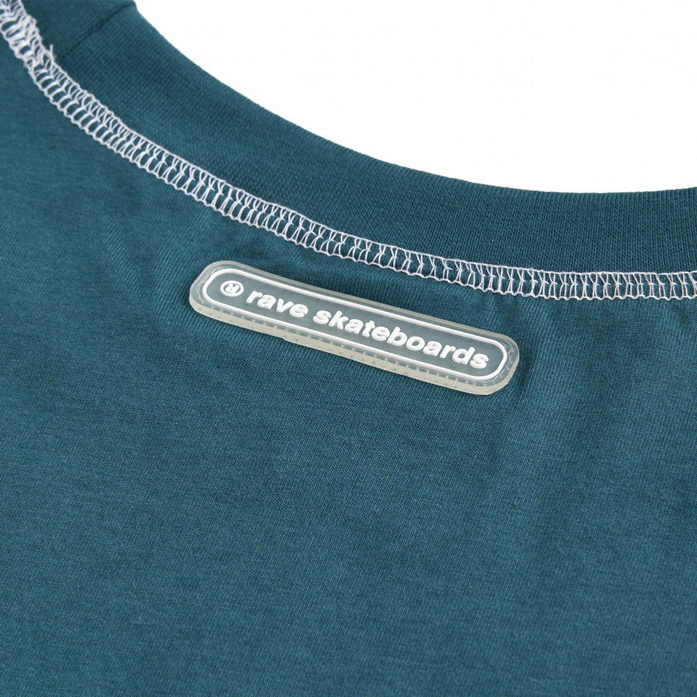 RAVE SKATEBOARDS - ZOCKON TEE - Teal
