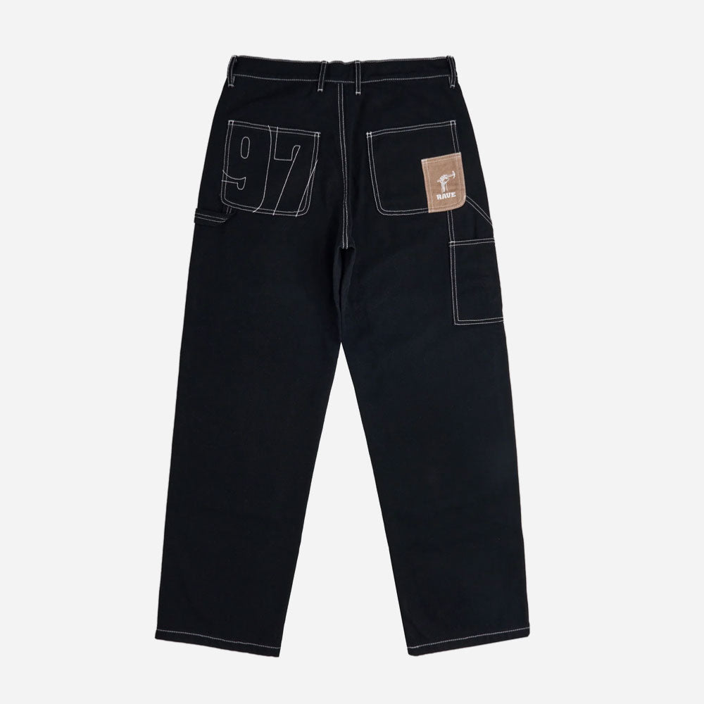 RAVE SKATEBOARDS - JOHN CARPENTER PANT- Black