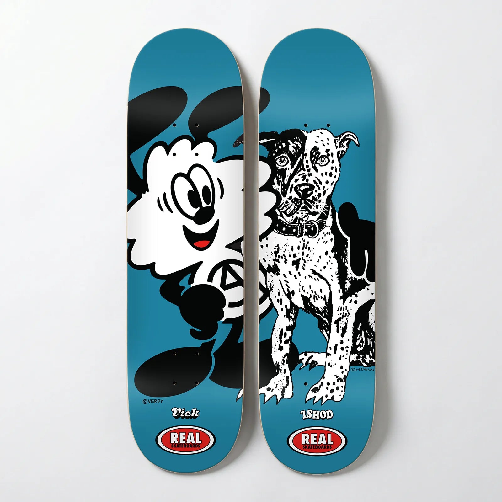 Exclusive Skate Shop Day two-deck set by Real Skateboards in collaboration with artist Verdy.