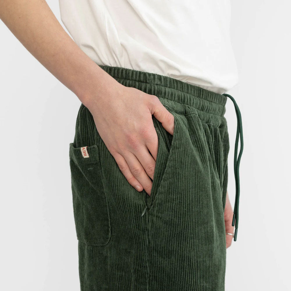 REVOLUTION - CASUAL TROUSE - DARKGREEN