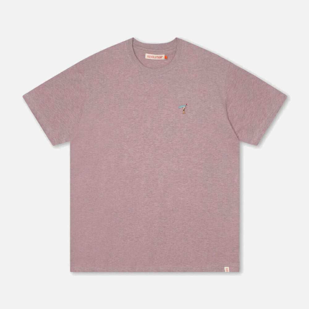 Revolution - Loose Surf Girl T -shirt - Purple Melange