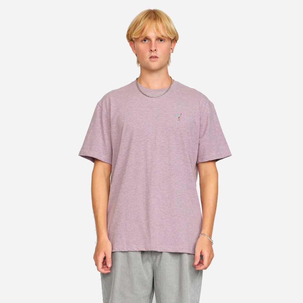 Revolution - Loose Surf Girl T -shirt - Purple Melange