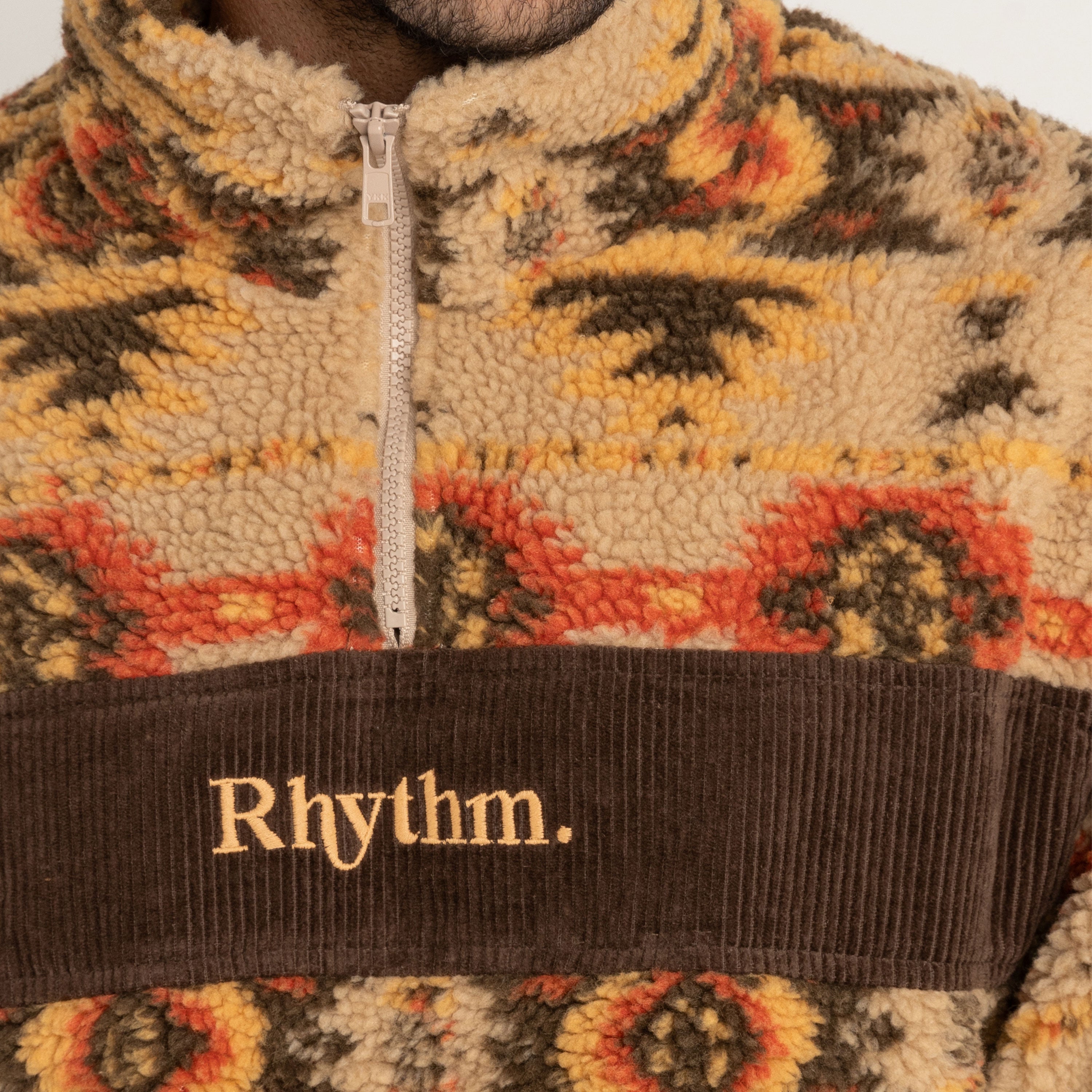 Rhythm - High Noon Quarter Zip - Tan