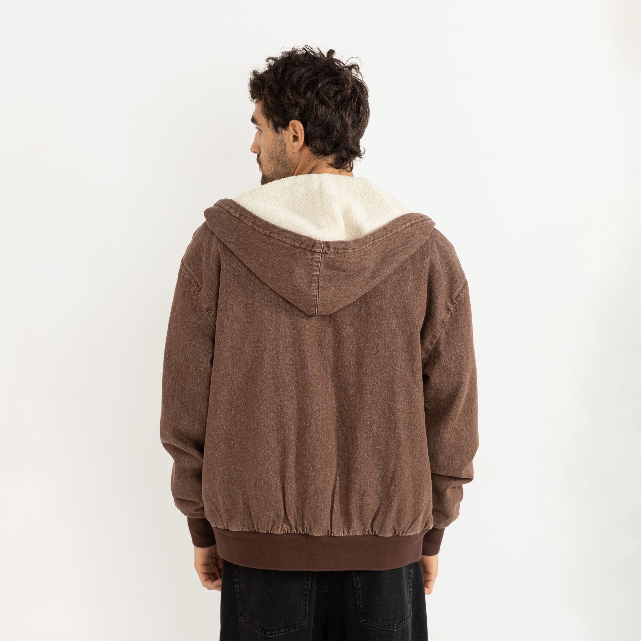 Rhythm - Insulated Denim Work Jacket - Washed Brown