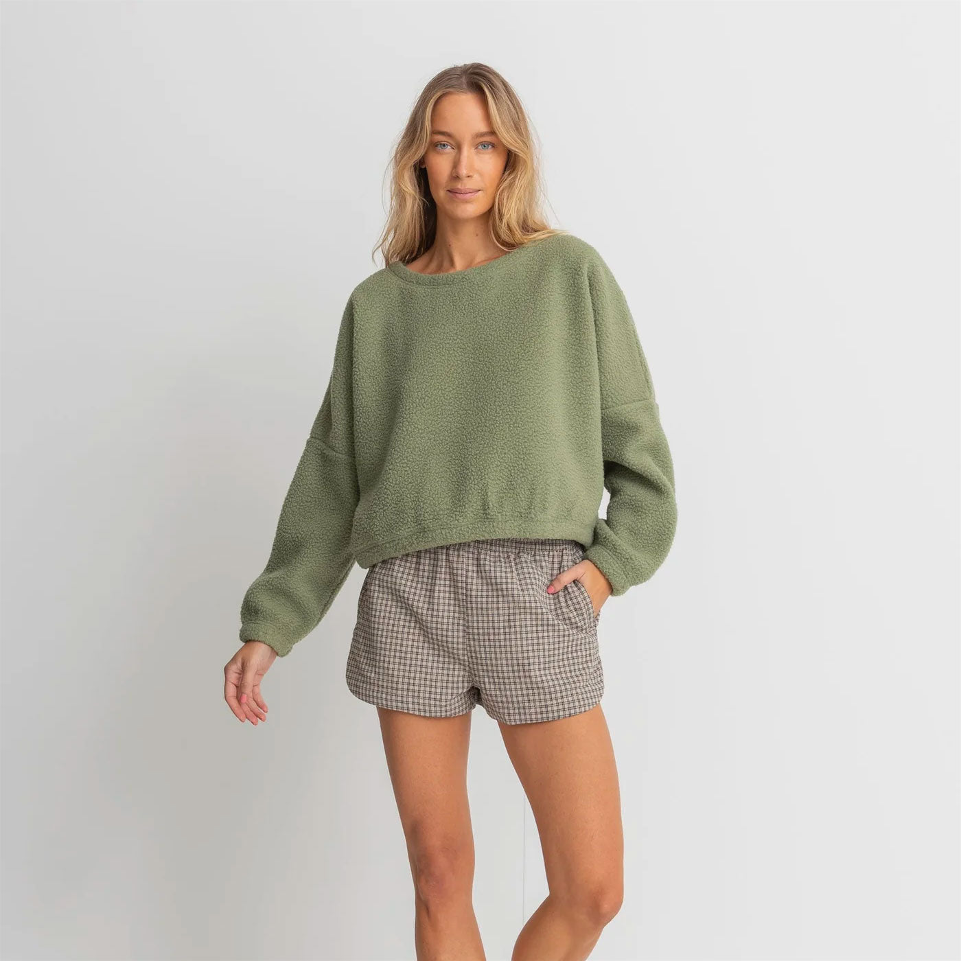 Rhythm - JYOTI REVERSE FLEECE - Sage