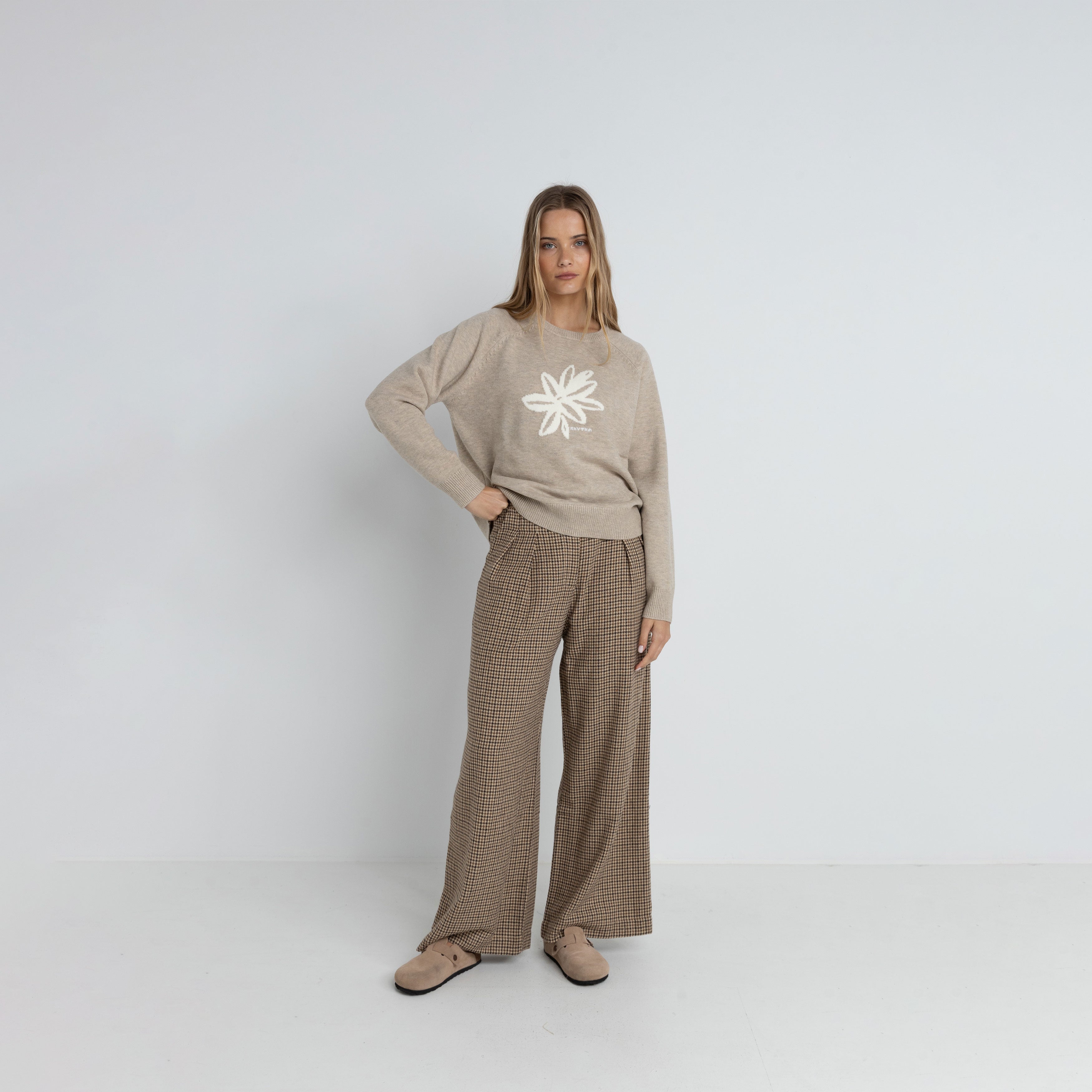 Rhythm - Sanctuary Crewneck Knit Jumper - Taupe