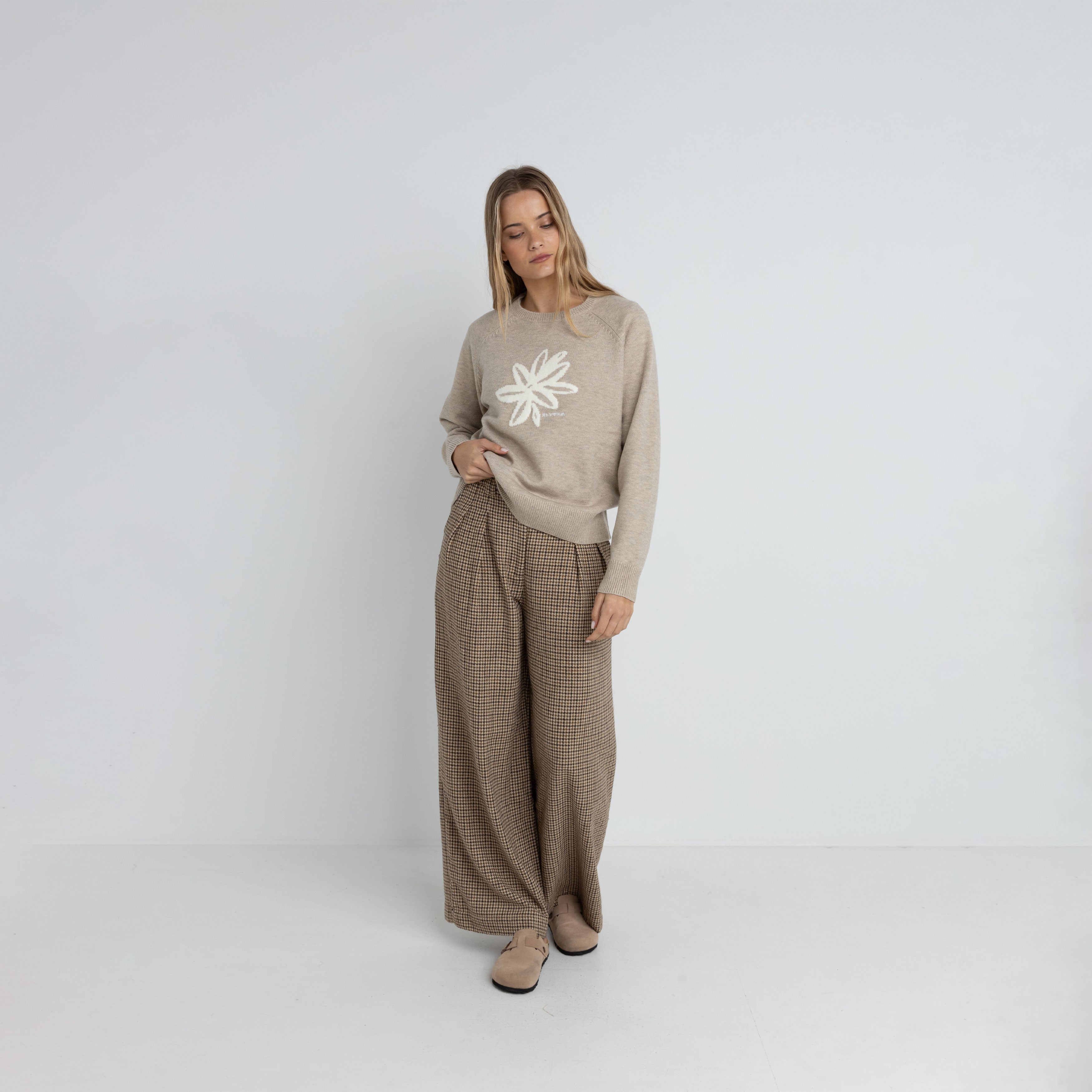 Rhythm - Sanctuary Crewneck Knit Jumper - Taupe