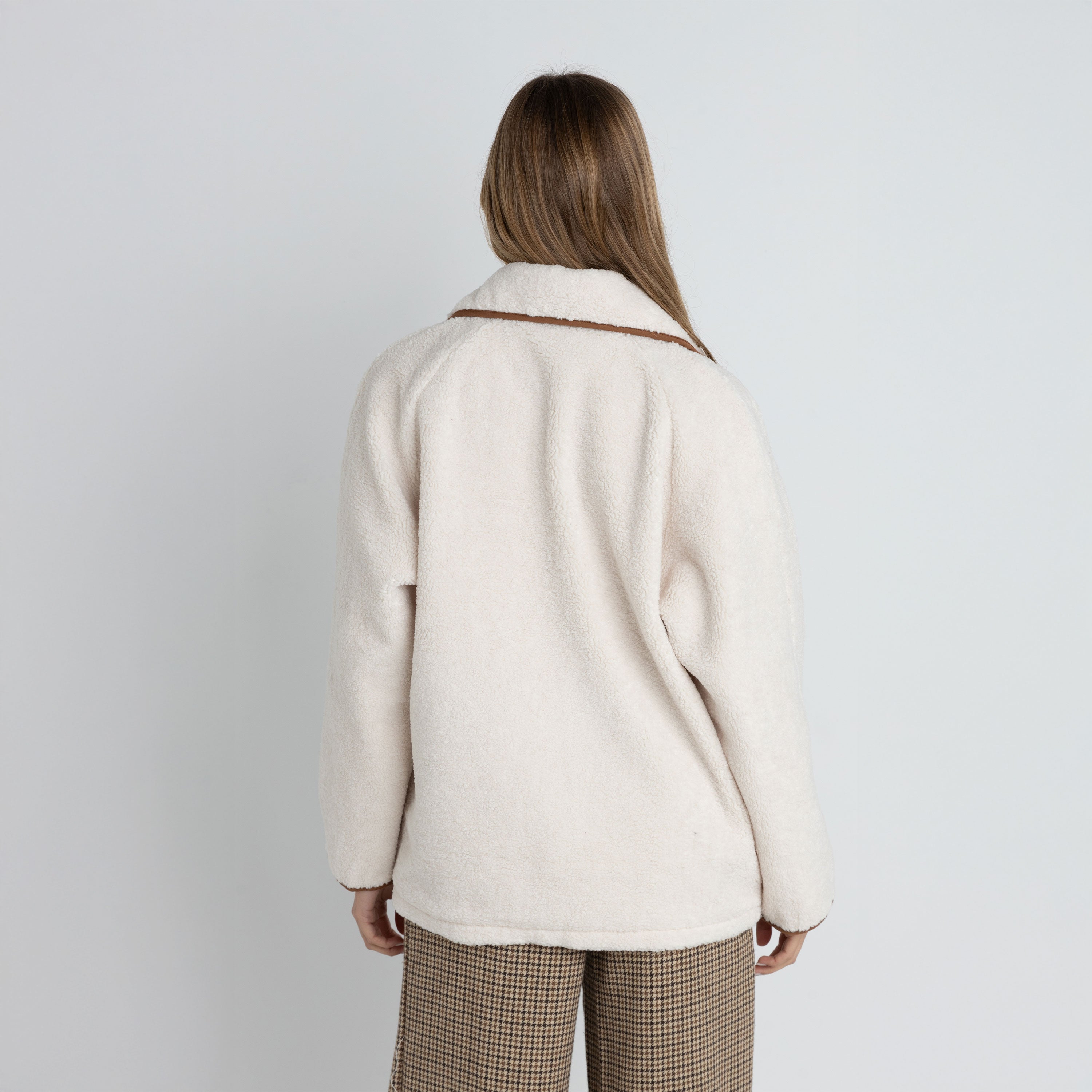 Rhythm - Snowy Sherpa Jacket - Vintage White