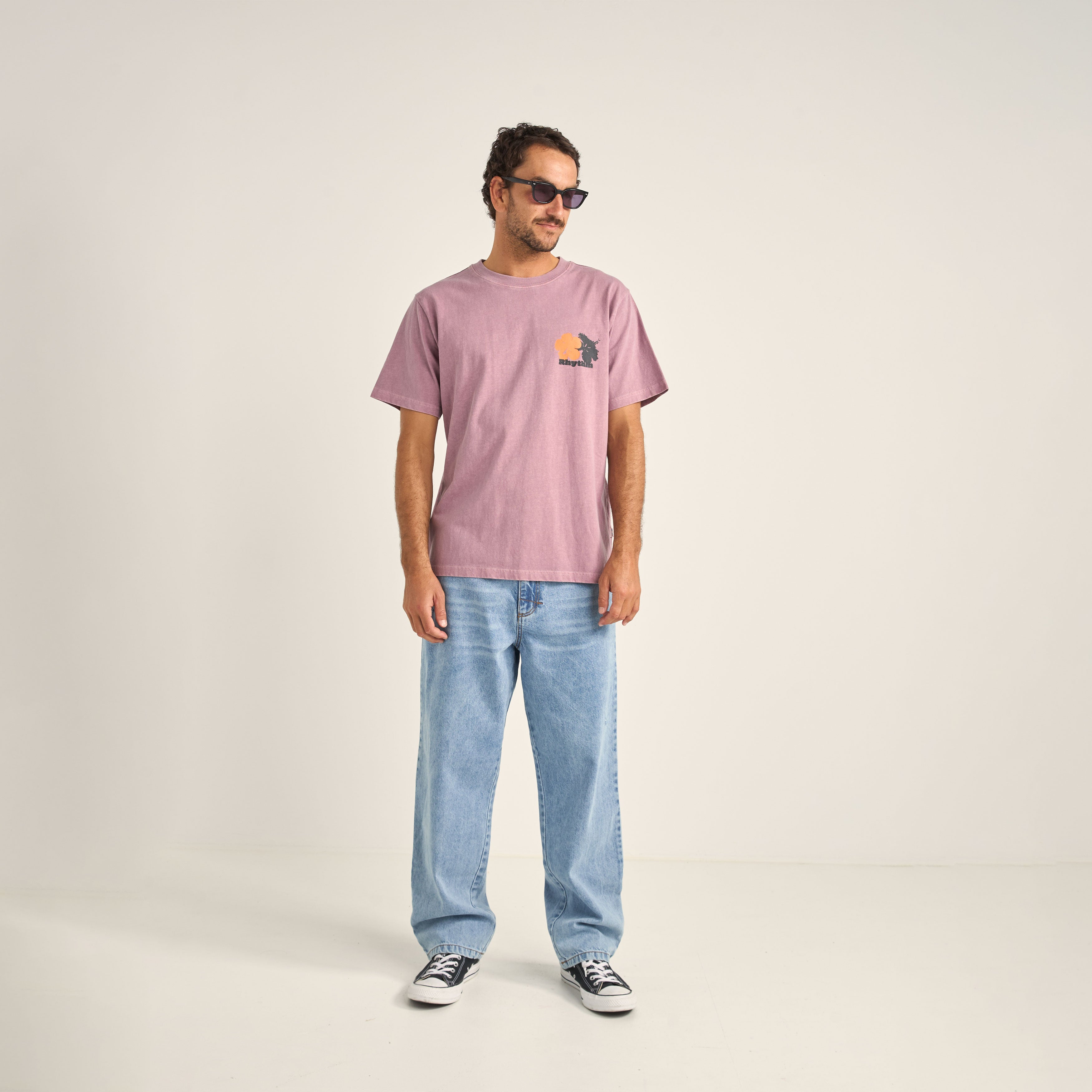 Rhythm - Tropic Radio Vintage SS T-Shirt - Grape