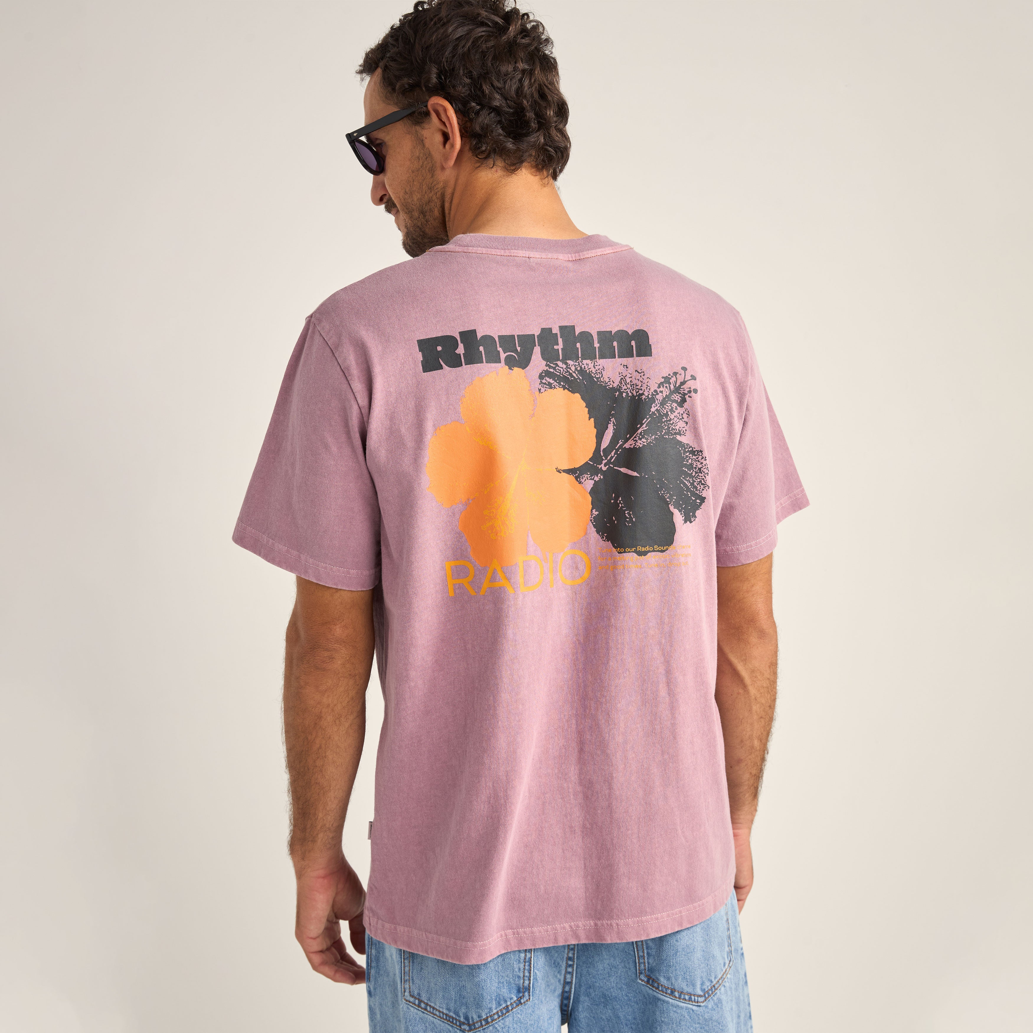 Rhythm - Tropic Radio Vintage SS T-Shirt - Grape