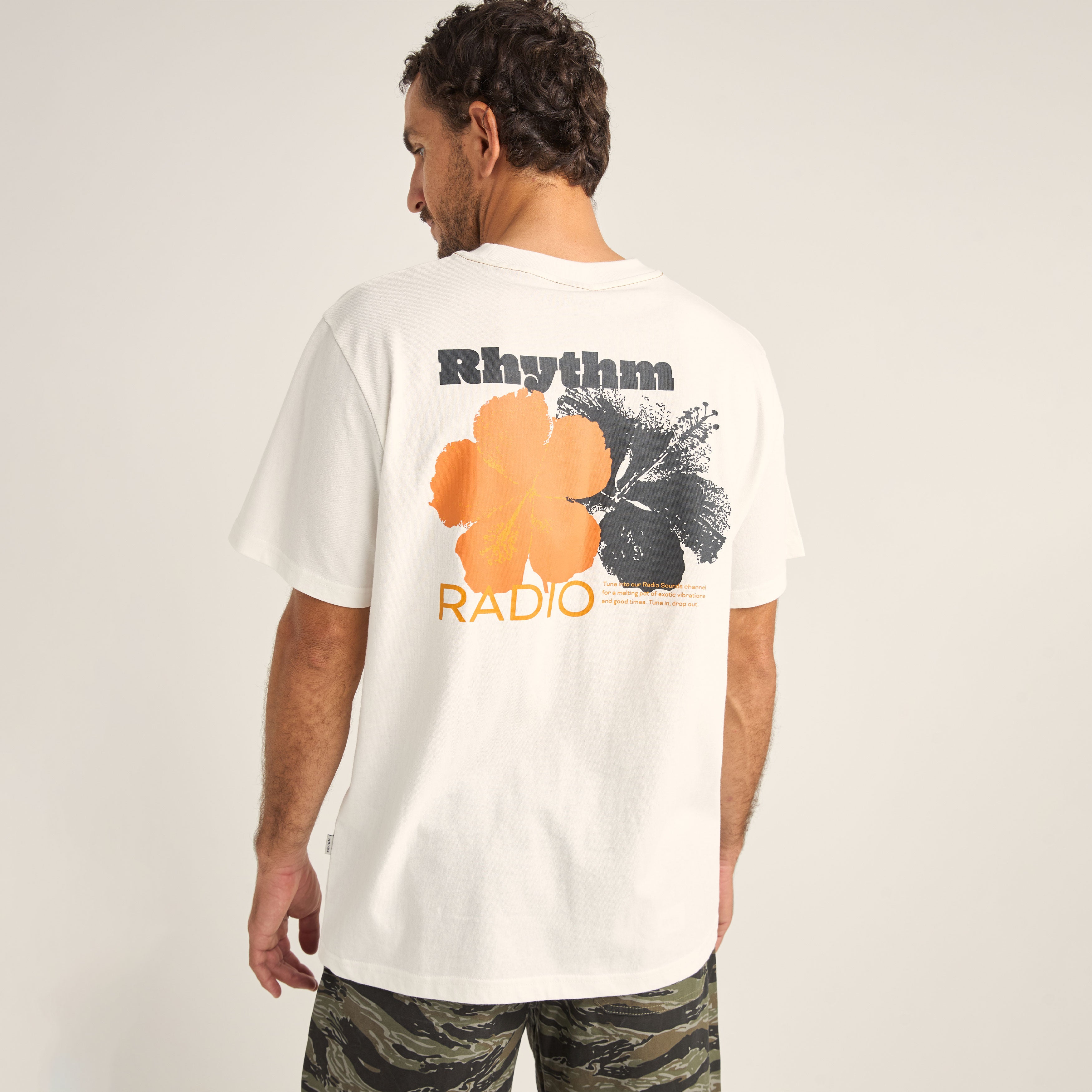 Rhythm - Tropic Radio Vintage SS T-Shirt - White