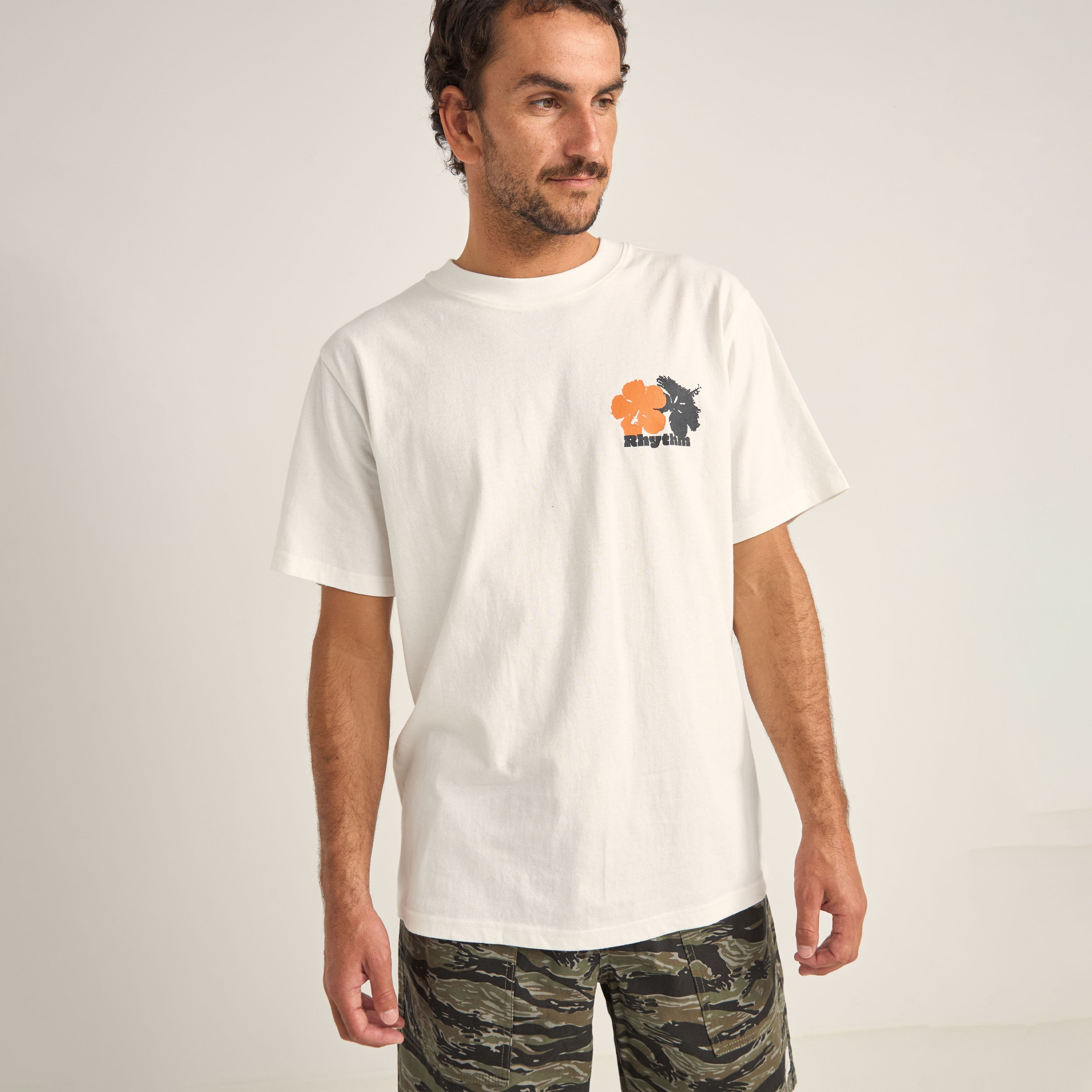 Rhythm - Tropic Radio Vintage SS T-Shirt - White