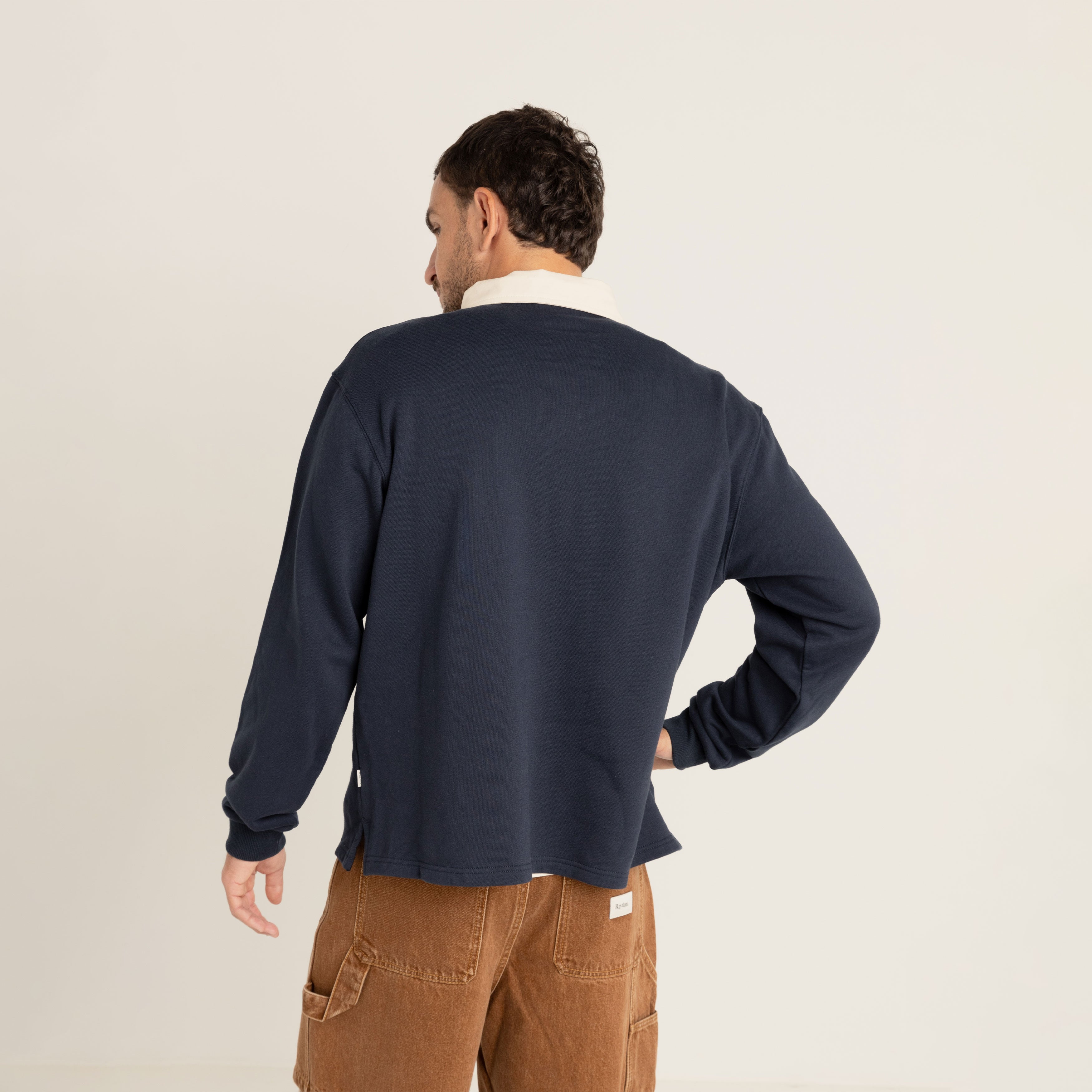Rhythm - Vintage Rugby LS Polo - Indigo