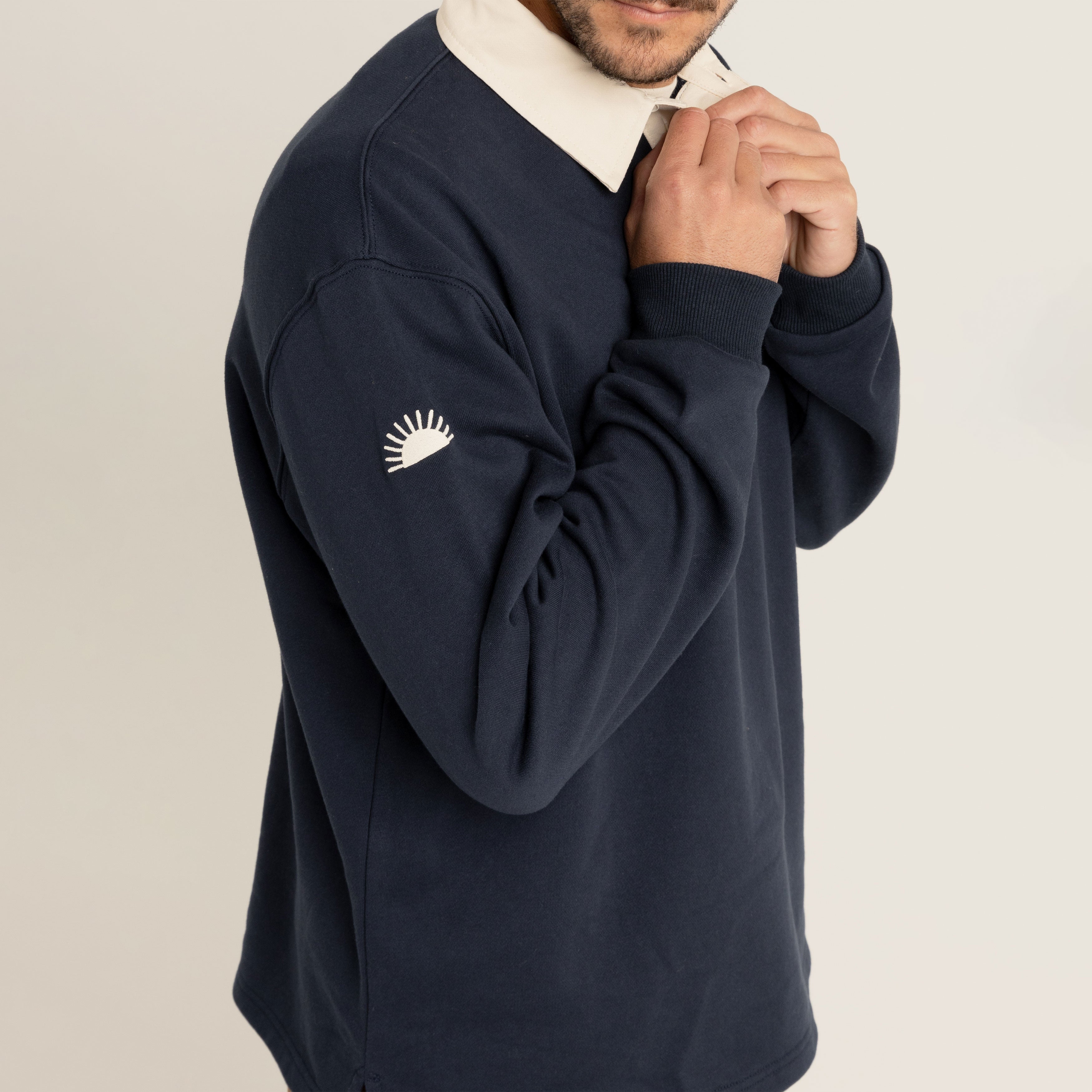 Rhythm - Vintage Rugby LS Polo - Indigo