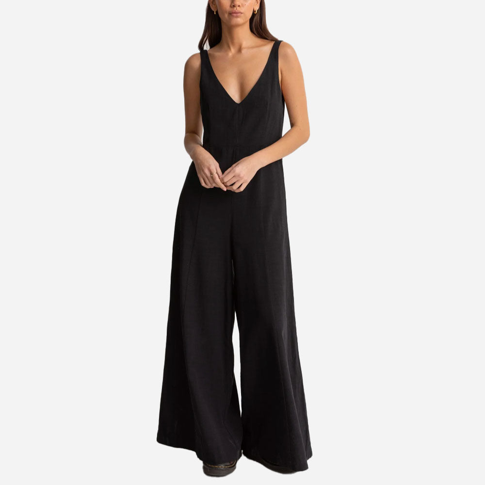RHYTHM - KIKI WIDE LEG JUMPSUIT - Black